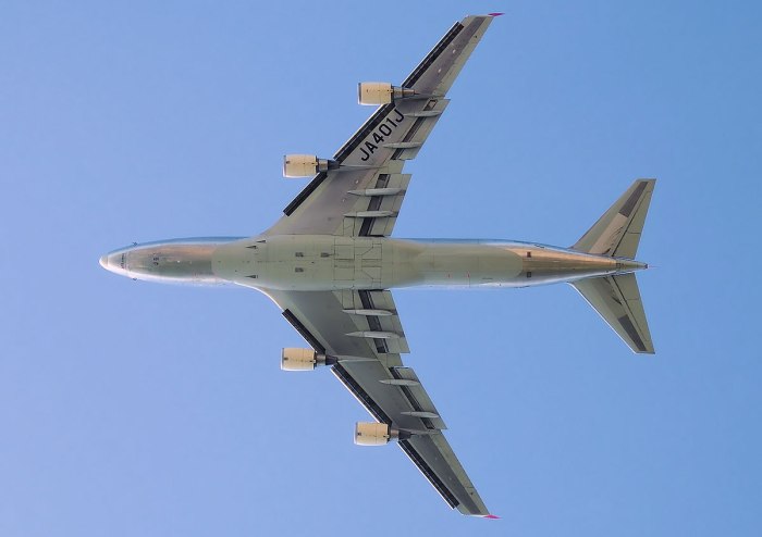 Боинг 747 вид сверху