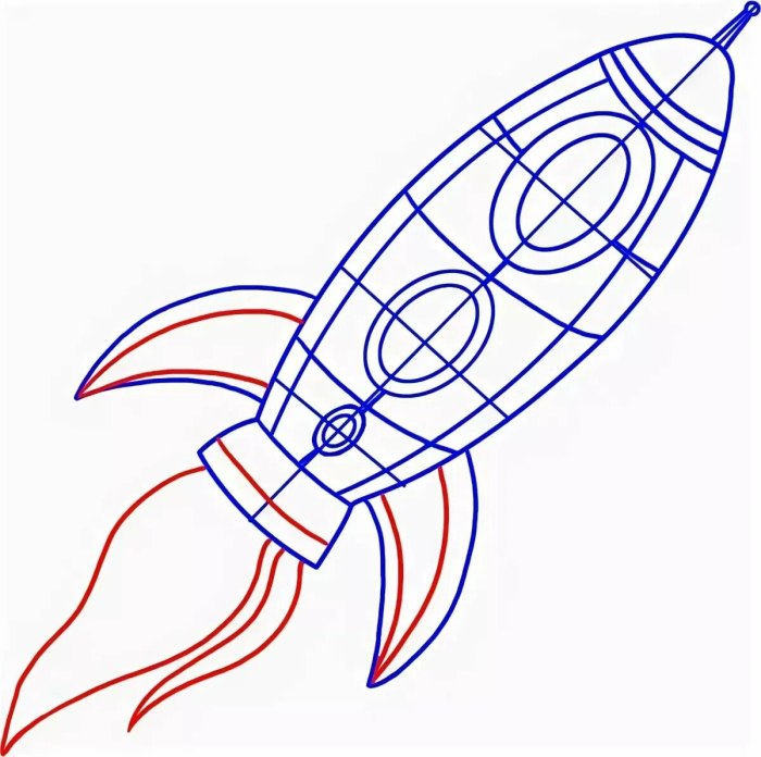 Космический корабль карандашом