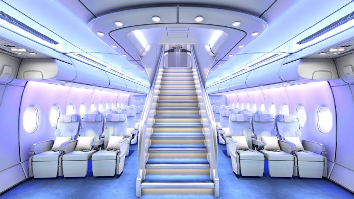 Самолет а380 салон