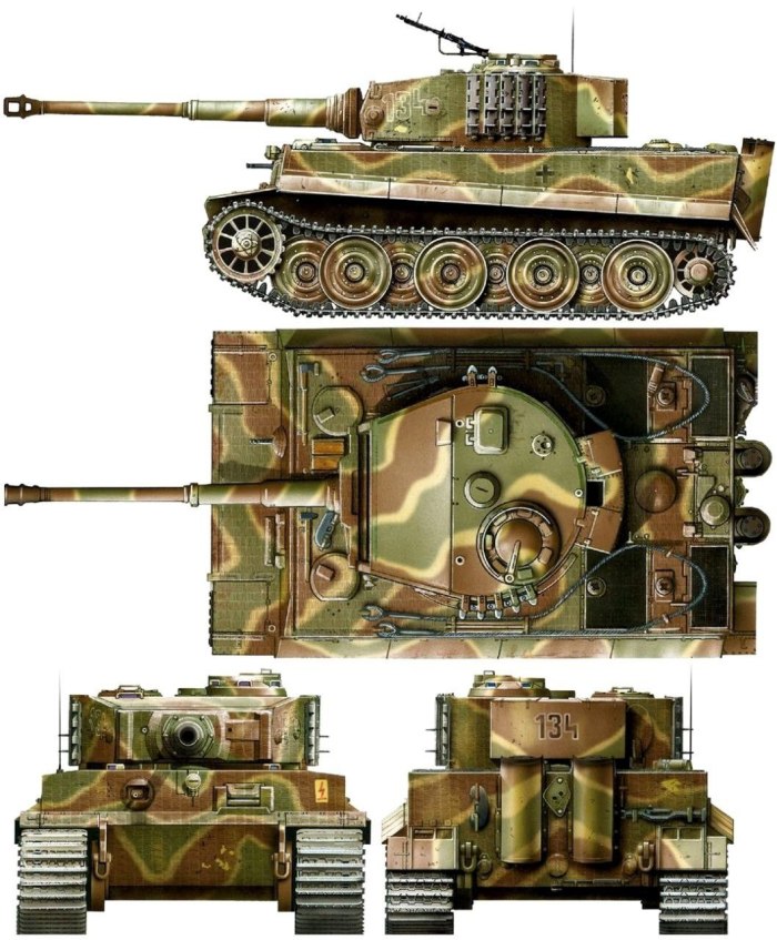 Panzerkampfwagen vi Ausf. H1, «тигр»