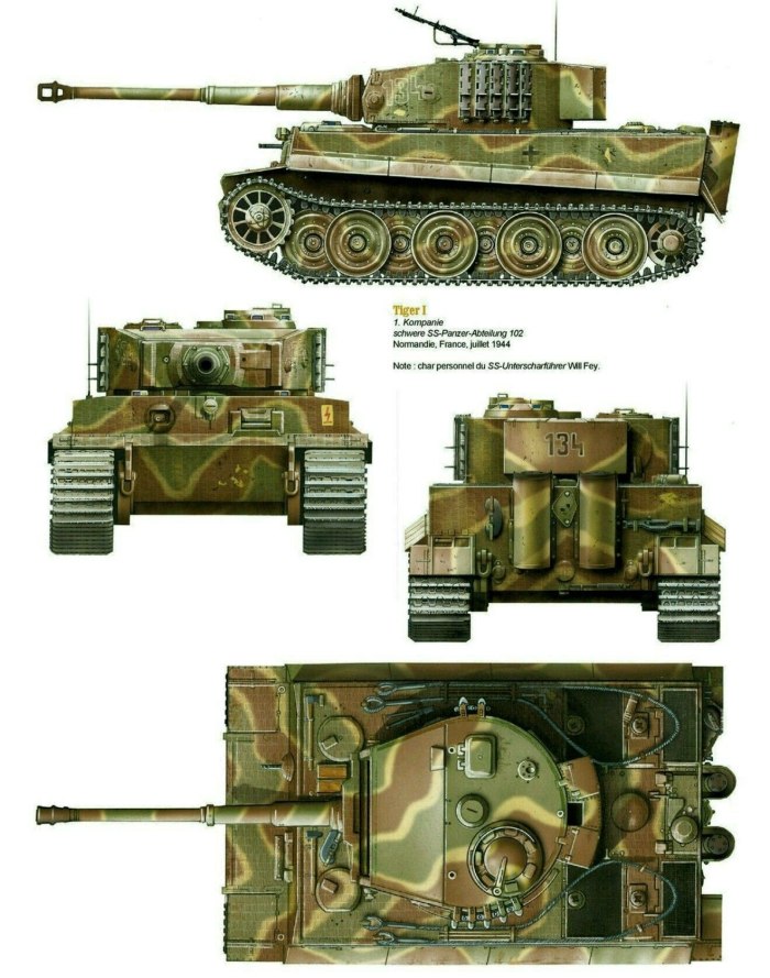 Panzerkampfwagen vi Ausf.h — e, «тигр»