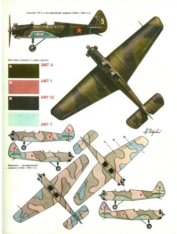 УТ-2 самолёт чертежи