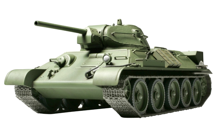 Танк т34 на белом фоне