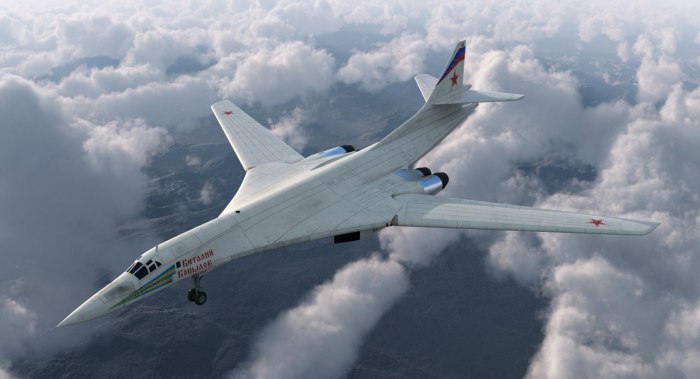 Стратегический бомбардировщик ту-160 белый лебедь