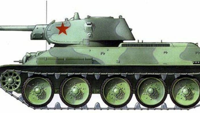 Т-34-76 вид сбоку
