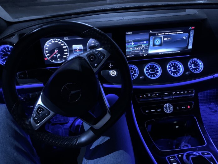 Подсветка Mercedes w213
