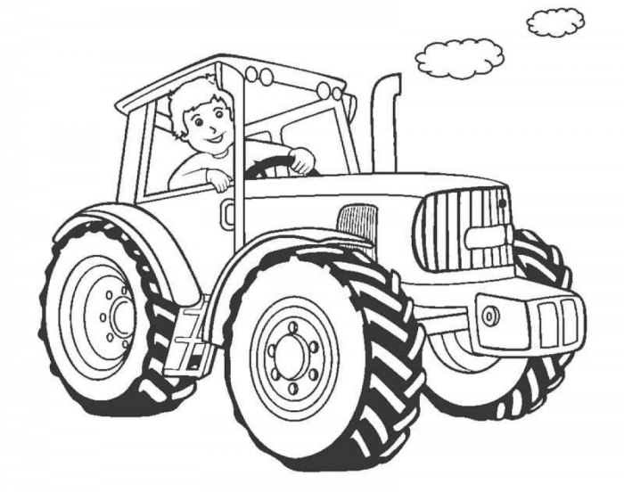 Raskraska для детей Traktor