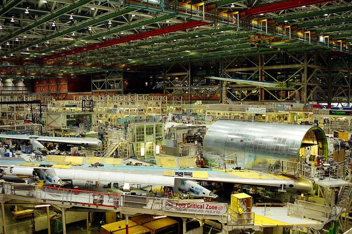 Самолетостроительный завод Boeing Everett Factory.