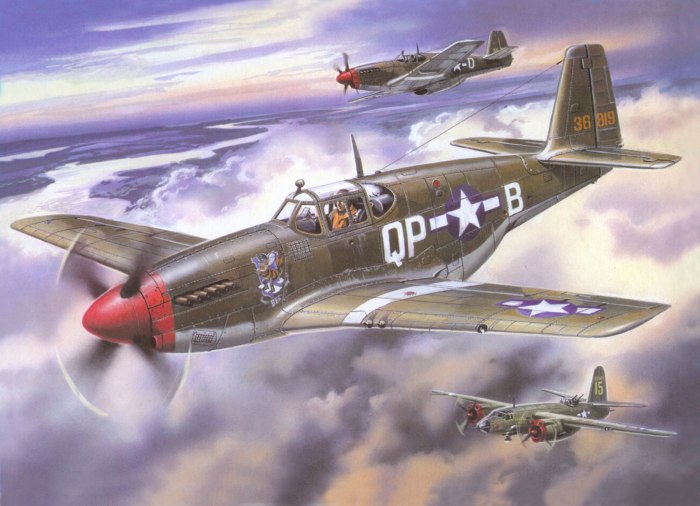 Самолёт p-51b Мустанг
