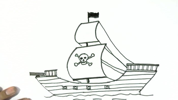 Корабль рисунок карандашом