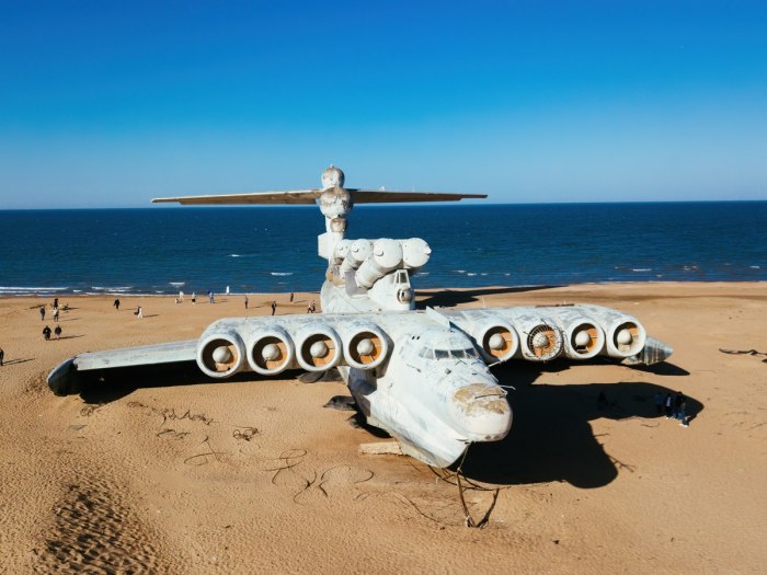 Экраноплан Лунь в Дагестане
