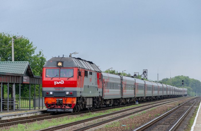 Тэп70бс с поездом 047 Балаково Москва