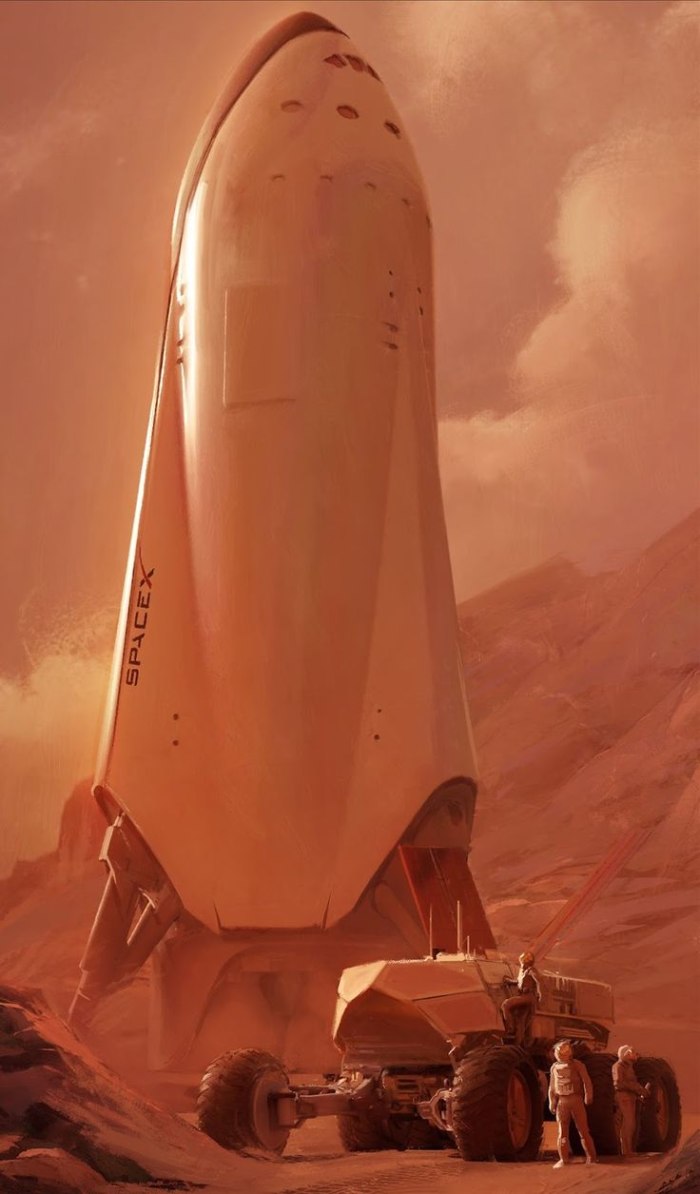 Starship SPACEX арт
