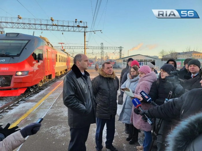 Новая электричка Оренбург Орск
