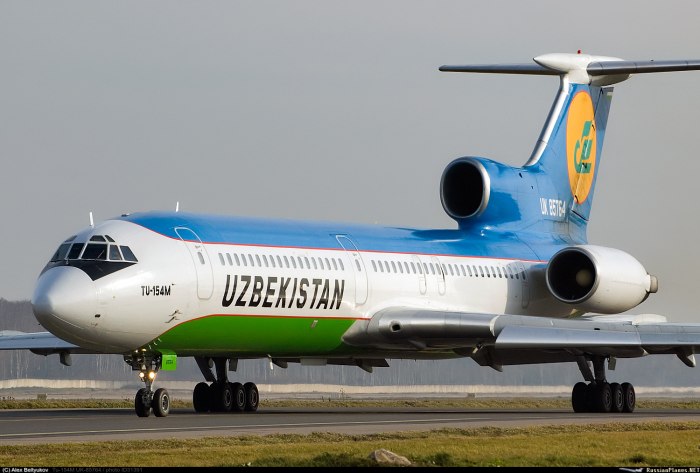 Ту 154 Узбекистон хаво йуллари