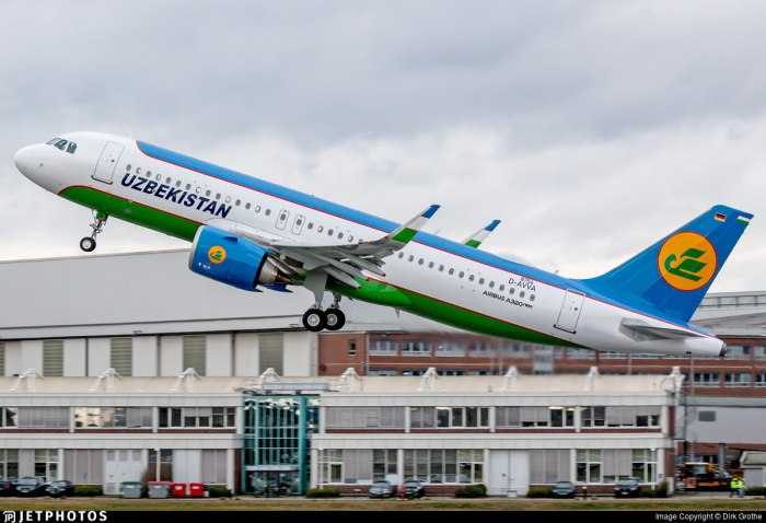Аэробус а320 Узбекистон хаво йуллари