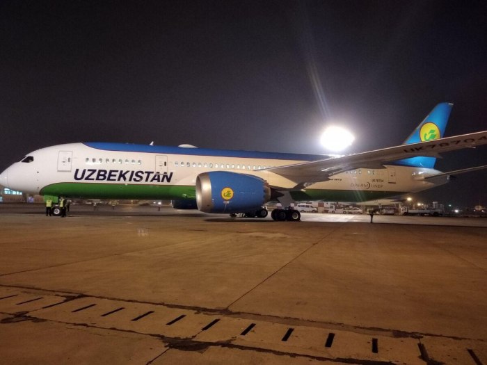 Боинг 787 Uzbekistan Airways