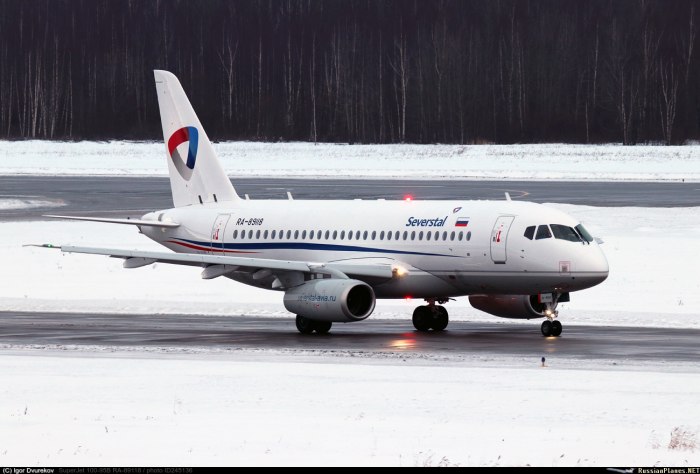 Самолёт Суперджет 100 Северсталь