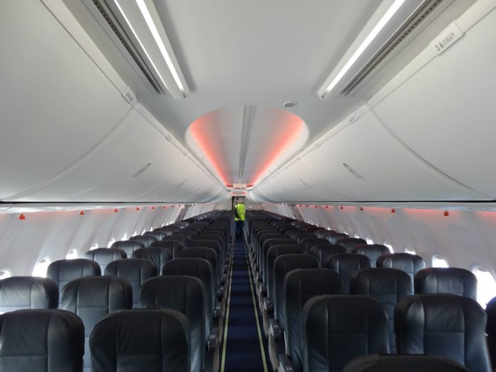 Салон самолёта Боинг 737-800