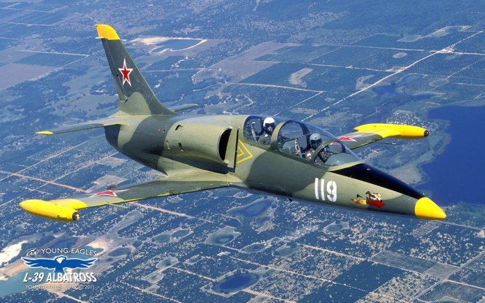 Учебный реактивный самолет л-39