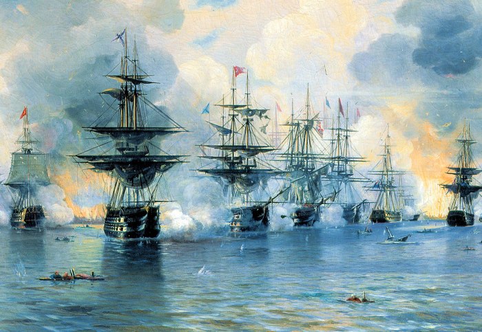 1827 Год Наваринское Морское сражение