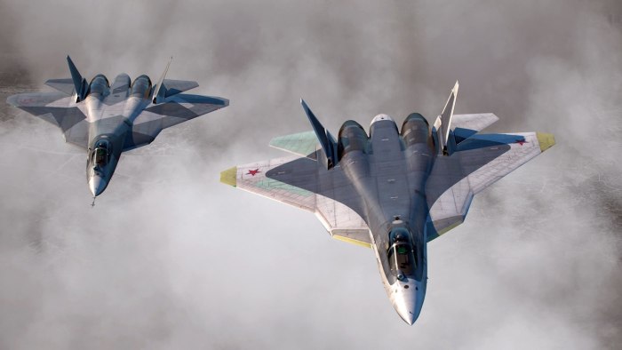 Су-57 двухдвигательный реактивный самолёт