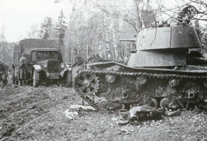 Подбитые немецкие танки 1941