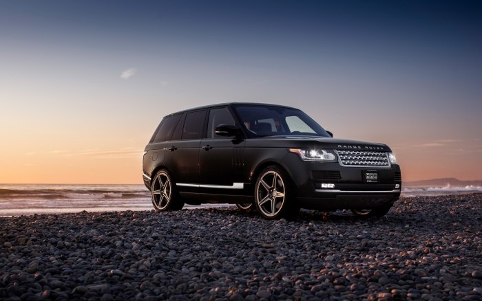 Джип range Rover черный