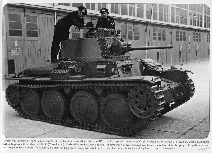 Легкий танк PZ.Kpfw 38(t)