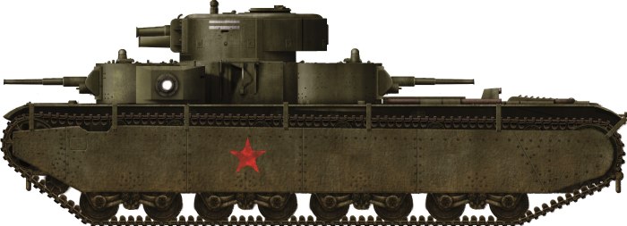 Т-35 танк Геранд сбоку
