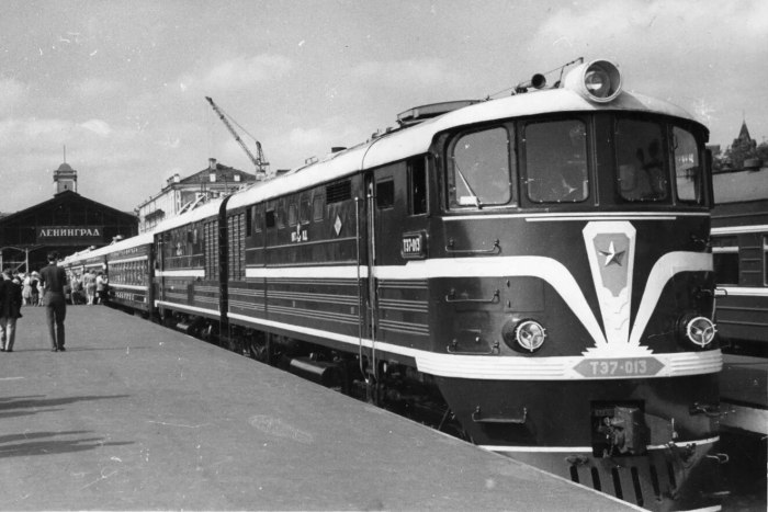 Тепловоз тэ7-013, Ленинград-главный, 1960-е годы