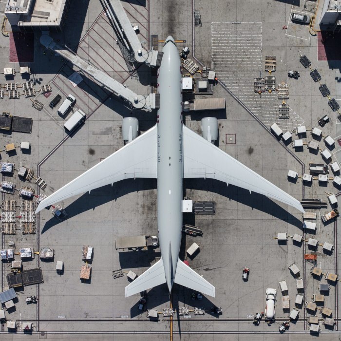 Боинг 747 сверху