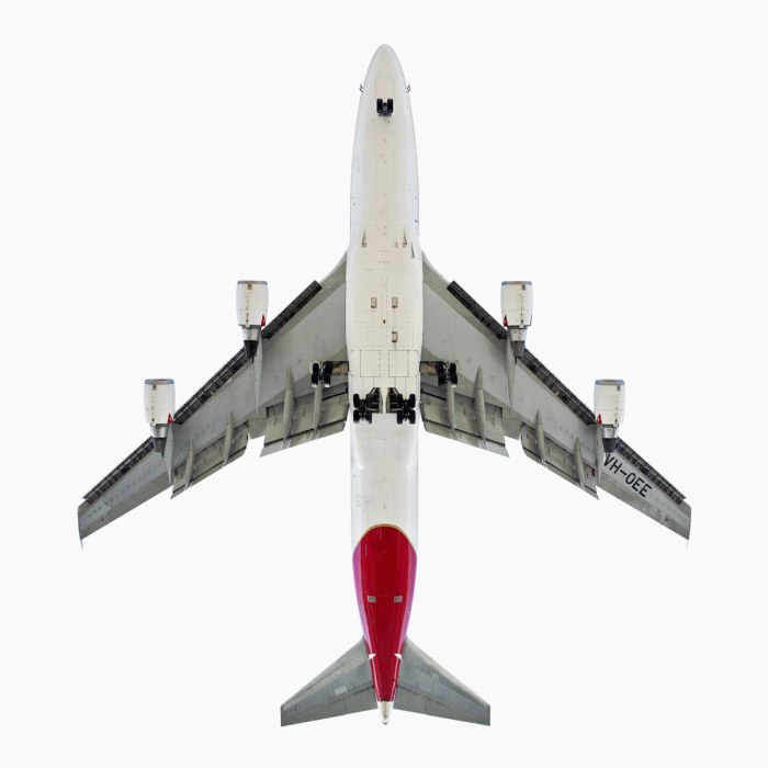 Боинг 747 вид сверху