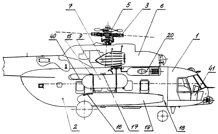 Ми-8 вертолёт Размеры