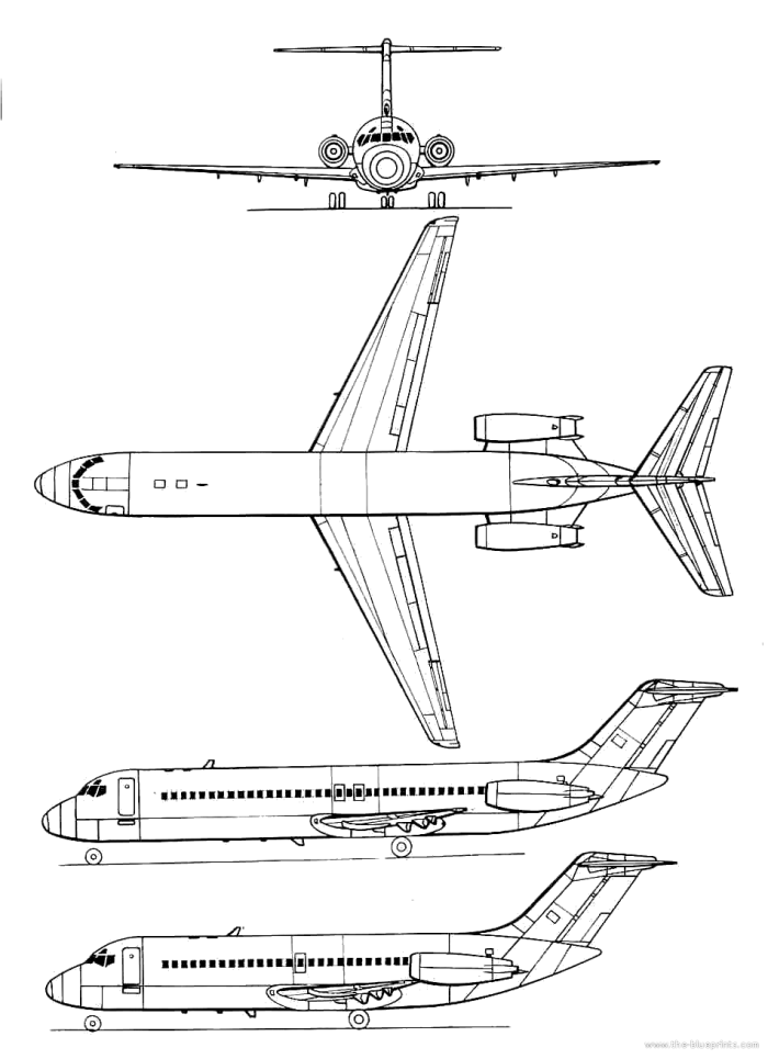 Boeing 727 чертежи