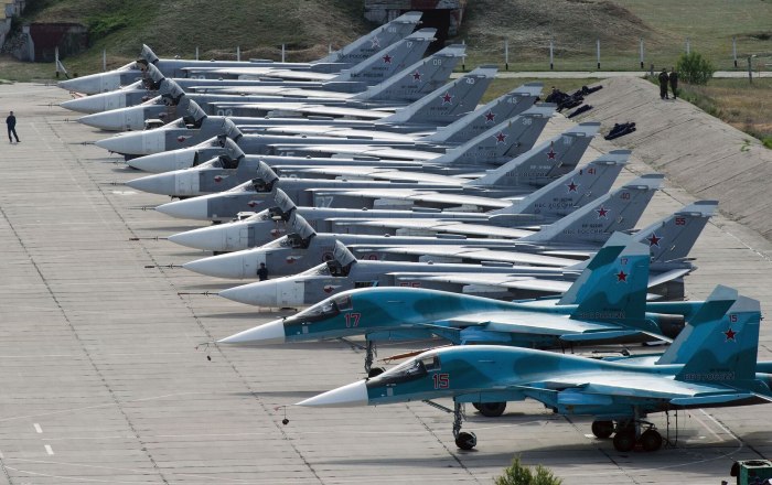Военный аэродром в Крыму Бельбек