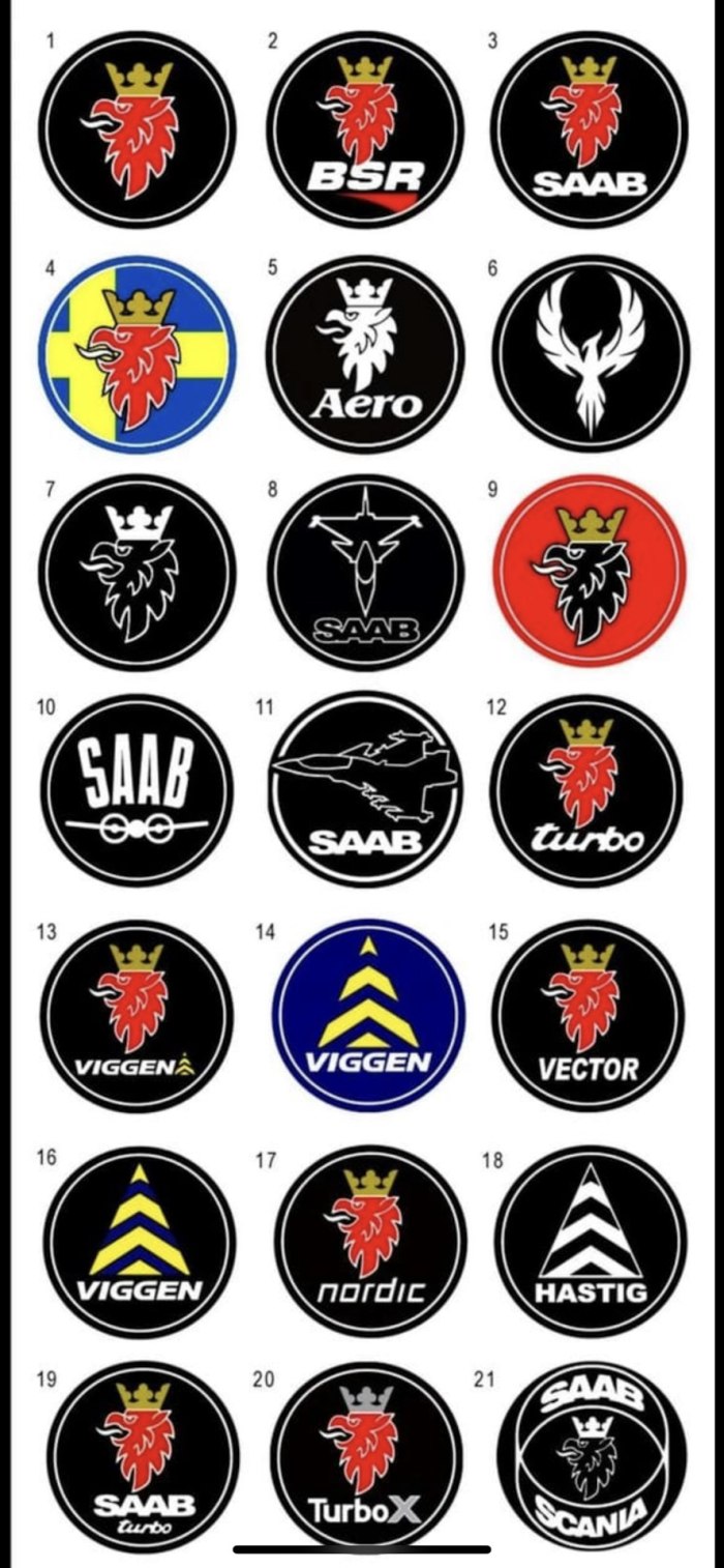 Saab машина значок
