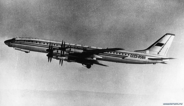 Пассажирский самолет ту 114, Туполева