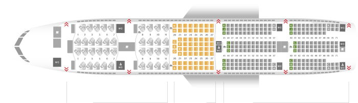 Боинг 777-300er Аэрофлот схема посадочных мест