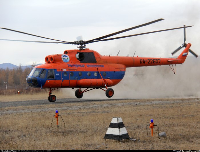 Вертолёт ми-8т Полярные авиалинии