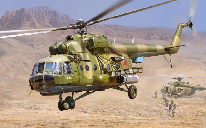 Рампа вертолета ми-8