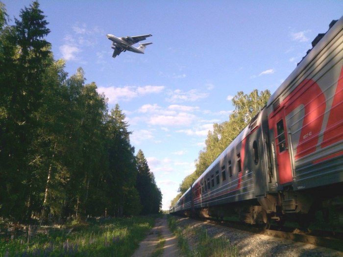 Самолет поезд Россия