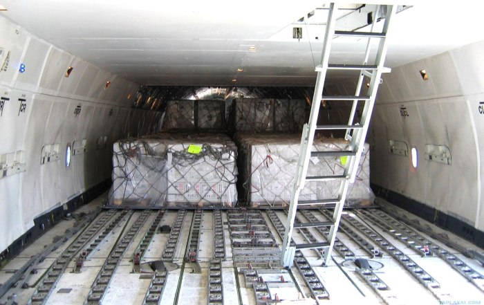 Боинг 747 грузовой внутри