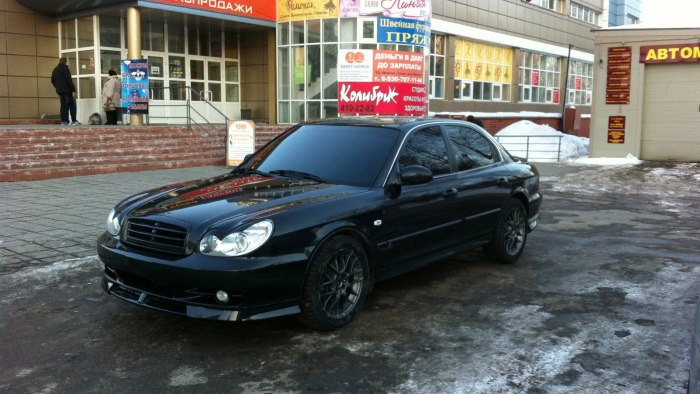 Хендай Соната 2005 черная