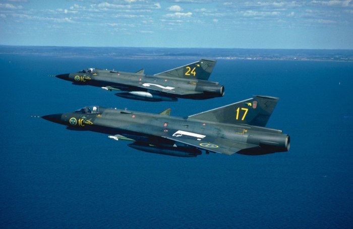 Draken шведский самолет