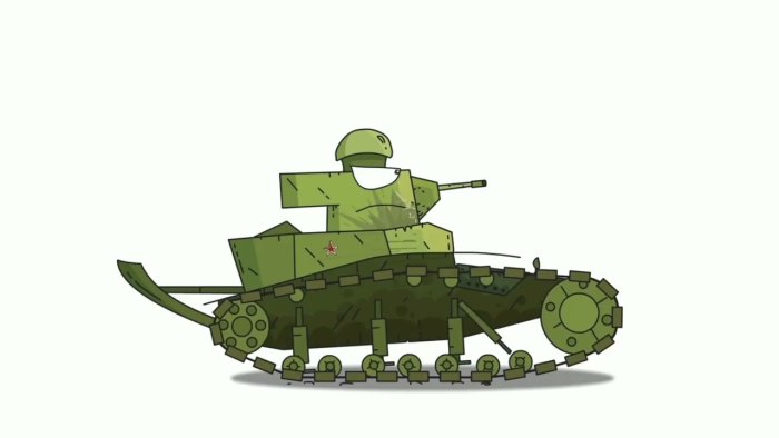 Танк МС-1 сбоку