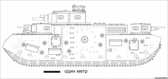 Чертёж кв 44 танк