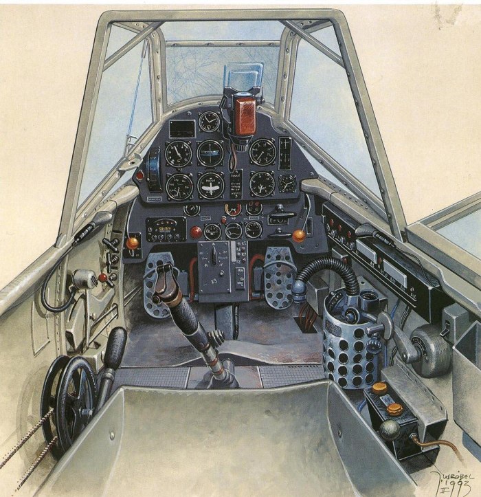 Messerschmitt bf.109 кабина