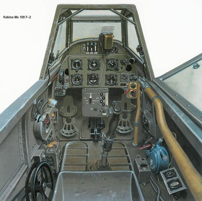 Мессершмитт БФ 109 кабина