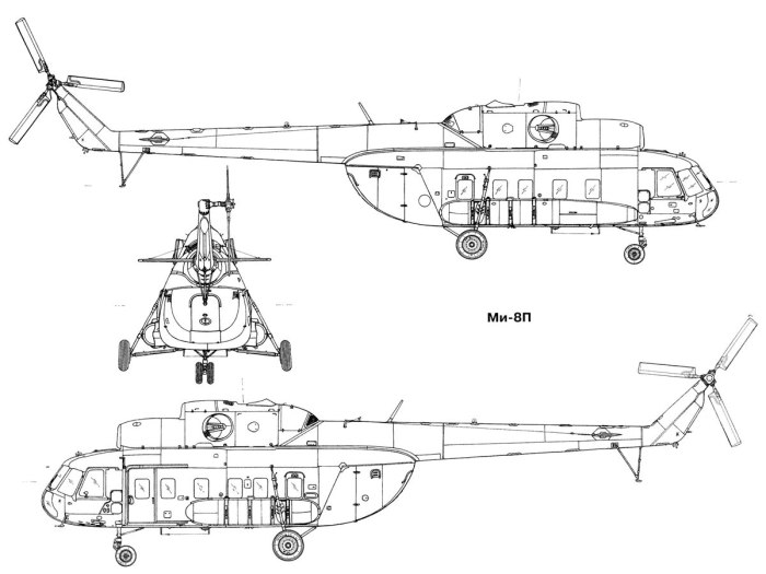 Ми-8 габариты